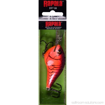 Rapala Dives-To Series Custom Ink Lure Size 10, 2 1/4 Length, 6' Depth, 2 Number 4 Treble Hooks, Demon, Per 1 565377670